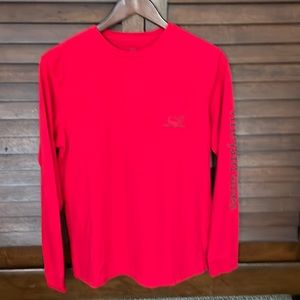 Boys Vineyard Vines Long Sleeved Pocket-Tee shirt